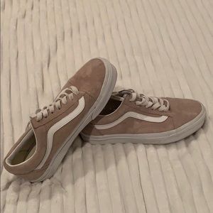 Light pink suede vans